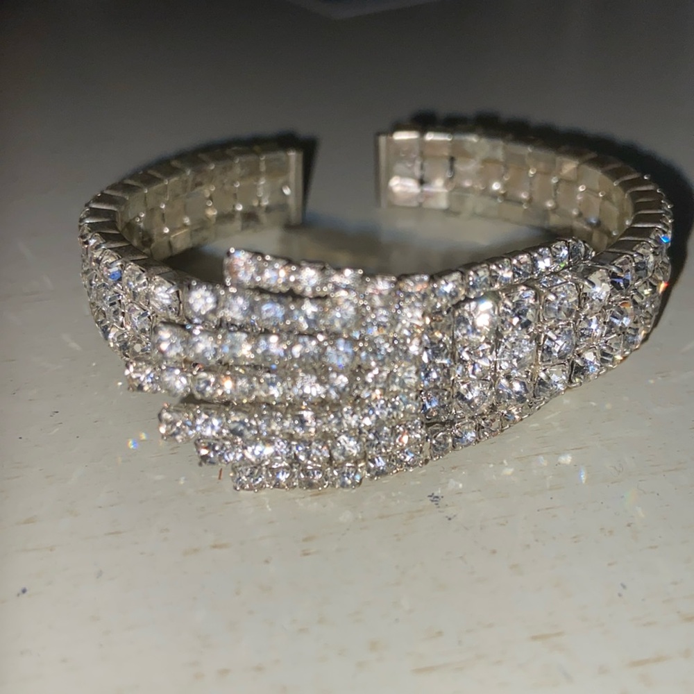 Women’s rhinestone evening bracelet